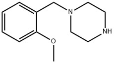 1-(2-甲氧基-苄基)-哌嗪 结构式