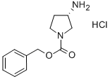 (S)-1-Cbz-3-氨基吡咯烷盐酸盐 结构式