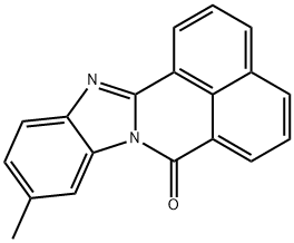 10-Methyl-7H-benzimidazo[2,1-a]benz[de]isoquinolin-7-one 结构式