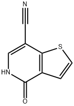 4-OXO-4,5-DIHYDRO-THIENO[3,2-C]PYRIDINE-7-CARBONITRILE 结构式