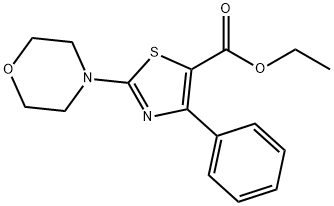 2-Morpholin-4-yl-4-phenyl-thiazole-5-carboxylic	acid	ethyl	ester