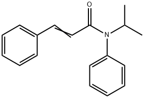 N-(1-Methylethyl)-N,3-diphenylpropenamide 结构式