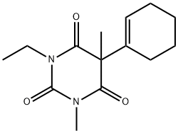 5-(1-Cyclohexen-1-yl)-1-ethyl-3,5-dimethyl-2,4,6(1H,3H,5H)-pyrimidinetrione 结构式