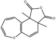3a,10b-Dihydro-3a,10b-dimethylthiepino[3,2-e]isobenzofuran-1,3-dione 结构式
