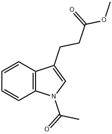 1-Acetyl-1H-indole-3-propionic acid methyl ester 结构式