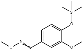 3-Methoxy-4-[(trimethylsilyl)oxy]benzaldehyde O-methyl oxime 结构式