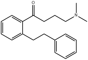 4-DIMETHYLAMINO-1-(2-PHENETHYL-PHENYL)-BUTAN-1-ONE 结构式