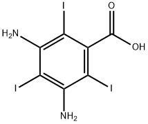 3,5 - 二氨基-2,4,6 - 三碘苯甲酸 结构式