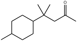 4-甲基-4-(4-甲基环己基)戊烷-2-酮 结构式