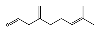 7-甲基-3-亚甲基-6-辛烯醛 结构式