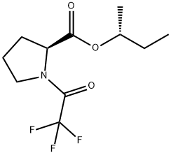 1-(Trifluoroacetyl)-L-proline 1-methylpropyl ester 结构式