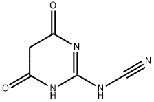 4,6-二羟基-2-氰基氨基嘧啶 结构式