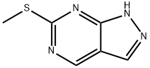 6-(甲基硫代)-1H-吡唑并[3,4-D]嘧啶 结构式