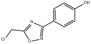 4-(5-(氯甲基)-1,2,4-恶二唑-3-基)苯酚 结构式