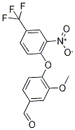 3-Methoxy-4-[2-nitro-4-(trifluoromethyl)phenoxy]-benzaldehyde 结构式