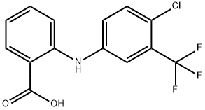 Benzoic  acid,  2-[[4-chloro-3-(trifluoromethyl)phenyl]amino]- 结构式