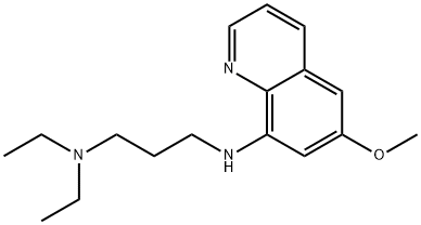 6-methoxy-8-(3-diethylaminopropylamino)quinoline 结构式