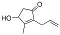 4-hydroxy-3-methyl-2-prop-2-enyl-cyclopent-2-en-1-one 结构式