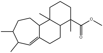 2,3,4,4a,5,6,8,9,10,11,11a,11b-Dodecahydro-4,8,9,11b-tetramethyl-1H-cyclohepta[a]naphthalene-4-carboxylic acid methyl ester 结构式