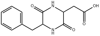 5-苄基-3,6-二氧代-2-哌嗪乙酸 结构式