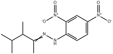 3,4-Dimethyl-2-pentanone 2,4-dinitrophenyl hydrazone 结构式