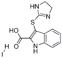 3-(2-imidazolin-2-ylthio)-indole-
2-carboxylic acid hydriodide 结构式