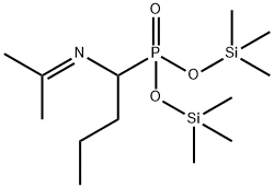 [1-(Isopropylideneamino)butyl]phosphonic acid bis(trimethylsilyl) ester 结构式