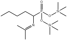 [1-(Isopropylideneamino)pentyl]phosphonic acid bis(trimethylsilyl) ester 结构式