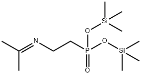 [2-(Isopropylideneamino)ethyl]phosphonic acid bis(trimethylsilyl) ester 结构式