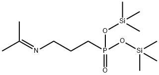[3-(Isopropylideneamino)propyl]phosphonic acid bis(trimethylsilyl) ester 结构式
