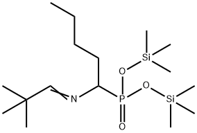 [1-[(2,2-Dimethylpropylidene)amino]pentyl]phosphonic acid bis(trimethylsilyl) ester 结构式