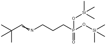 [3-[(2,2-Dimethylpropylidene)amino]propyl]phosphonic acid bis(trimethylsilyl) ester 结构式