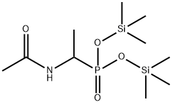 [1-(Acetylamino)ethyl]phosphonic acid bis(trimethylsilyl) ester 结构式