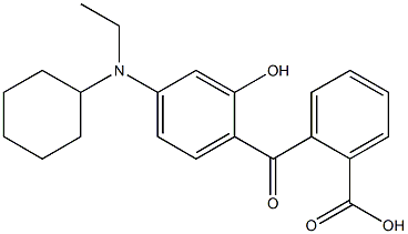 4-CYCLOHEXYLAMINO-N-ETHYL-2-HYDROXYBENZOPHENONE-2'-CARBOXYLIC ACID