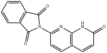 2-HYDROXY-7-N-PHTHALIMIDYL-1,8-NAPHTHYRIDINE 结构式