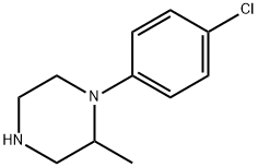 1-(4-氯苯基)-2-甲基哌嗪 结构式