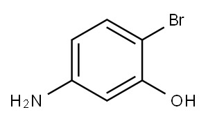 2-溴-5-氨基苯酚 结构式