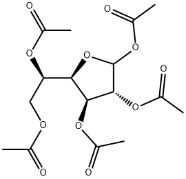 D-Glucofuranose pentaacetate 结构式