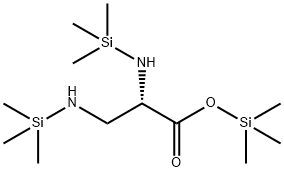 2-(Trimethylsilylamino)-3-[(trimethylsilyl)amino]propionic acid trimethylsilyl ester 结构式