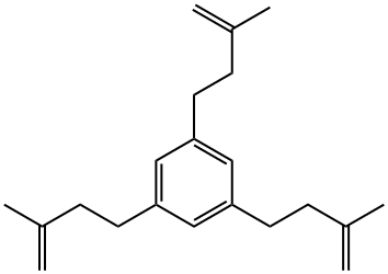 1,3,5-Tris(3-methyl-3-butenyl)benzene 结构式