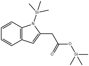 1-(Trimethylsilyl)-1H-indole-2-acetic acid trimethylsilyl ester 结构式