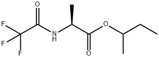 N-(Trifluoroacetyl)-L-alanine 1-methylpropyl ester 结构式