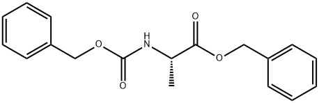 N-苄氧羰基-DL-丙氨酸苄酯 结构式