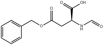 N-甲酰基-L-天冬氨酸 4-苄酯 结构式