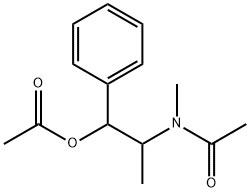 Acetic acid 2-(acetylmethylamino)-1-phenylpropyl ester 结构式
