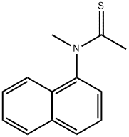 Ethanethioamide,  N-methyl-N-1-naphthalenyl- 结构式