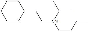 Butylcyclohexylethyl(1-methylethyl)stannane 结构式