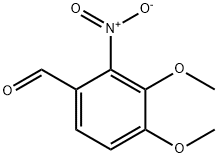 3,4-二甲氧基-2-硝基苯甲醛 结构式