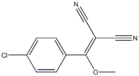 [(4-Chlorophenyl)methoxymethylene]propanedinitrile 结构式