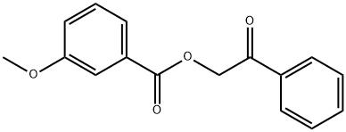 3-Methoxybenzoic acid phenacyl ester 结构式